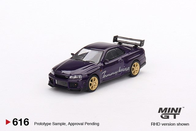 (Preorder) Mini GT Nissan Skyline GT-R (R34) Tommykaira R-z Midnight Purple