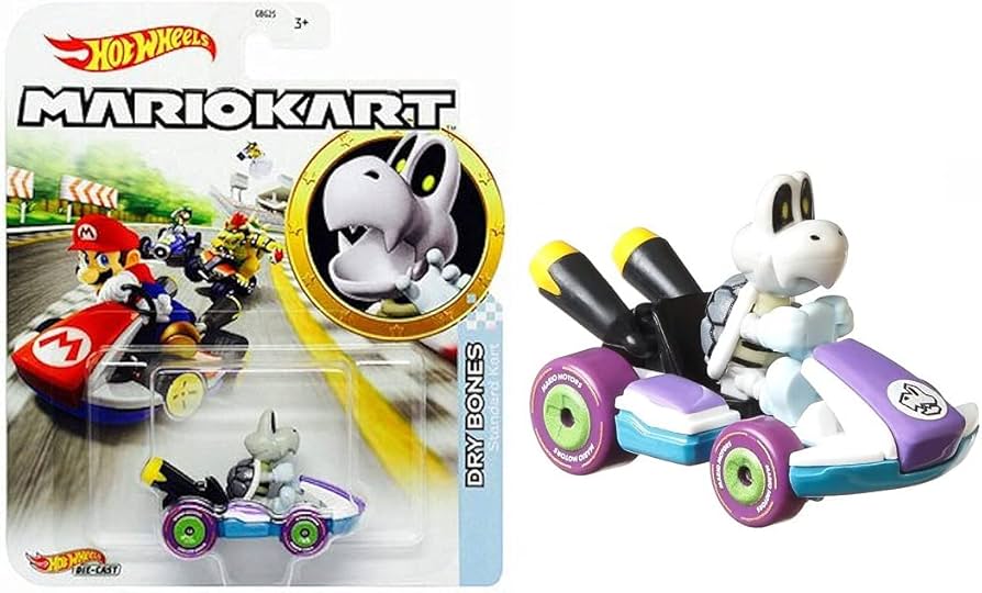 Hot Wheels Mario Kart - Dry Bones Standard Kart