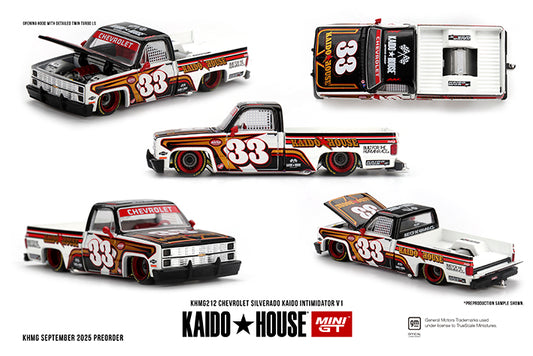 (Preorder) Kaido House x Mini GT 1:64 Chevrolet Silverado Kaido Intimidator V1 - KHMG212