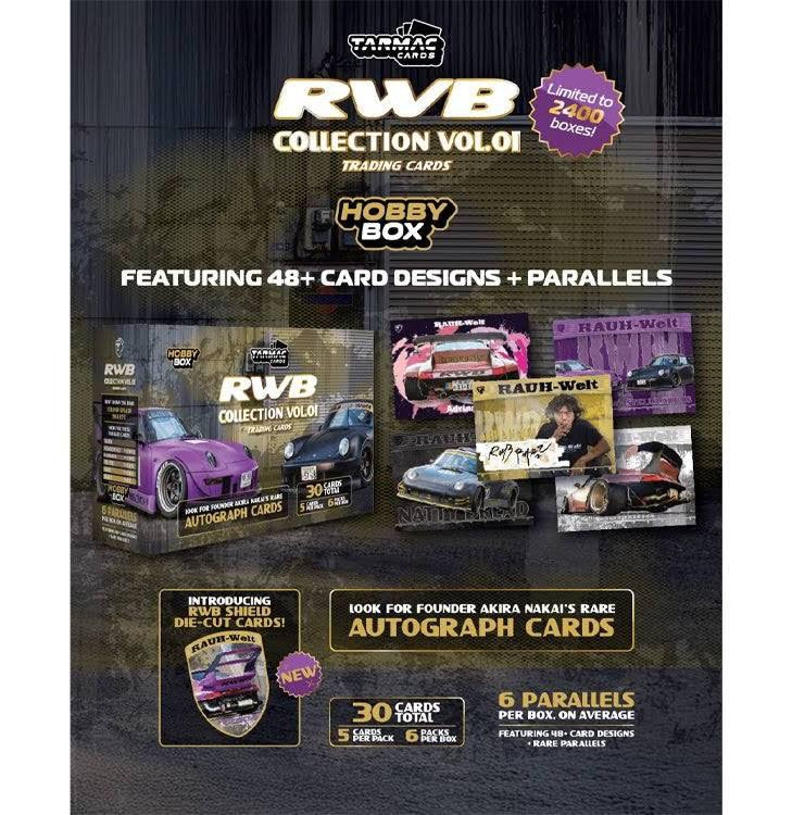 Tarmac Cards - RWB Collection Trading Cards Vol. 01 Box (6 Packs, 30 Cards) Limited Edition