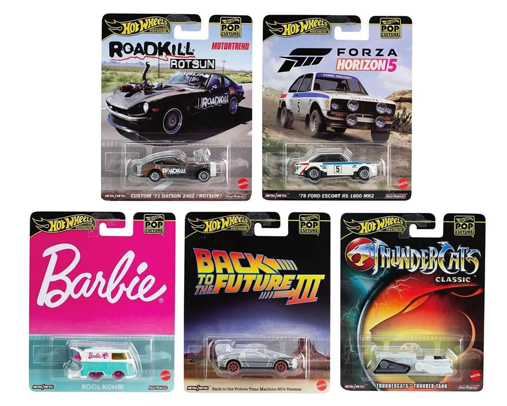 Hot Wheels 1:64 Pop Culture A Case 2024 Assortment Set of 5