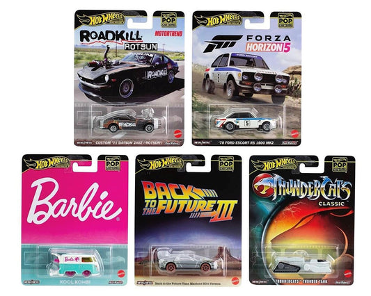 Hot Wheels 1:64 Pop Culture A Case 2024 Assortment Set of 5