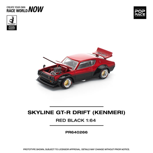 (Preorder) Pop Race 1:64 KPGC110 KENMER, RED/BLACK