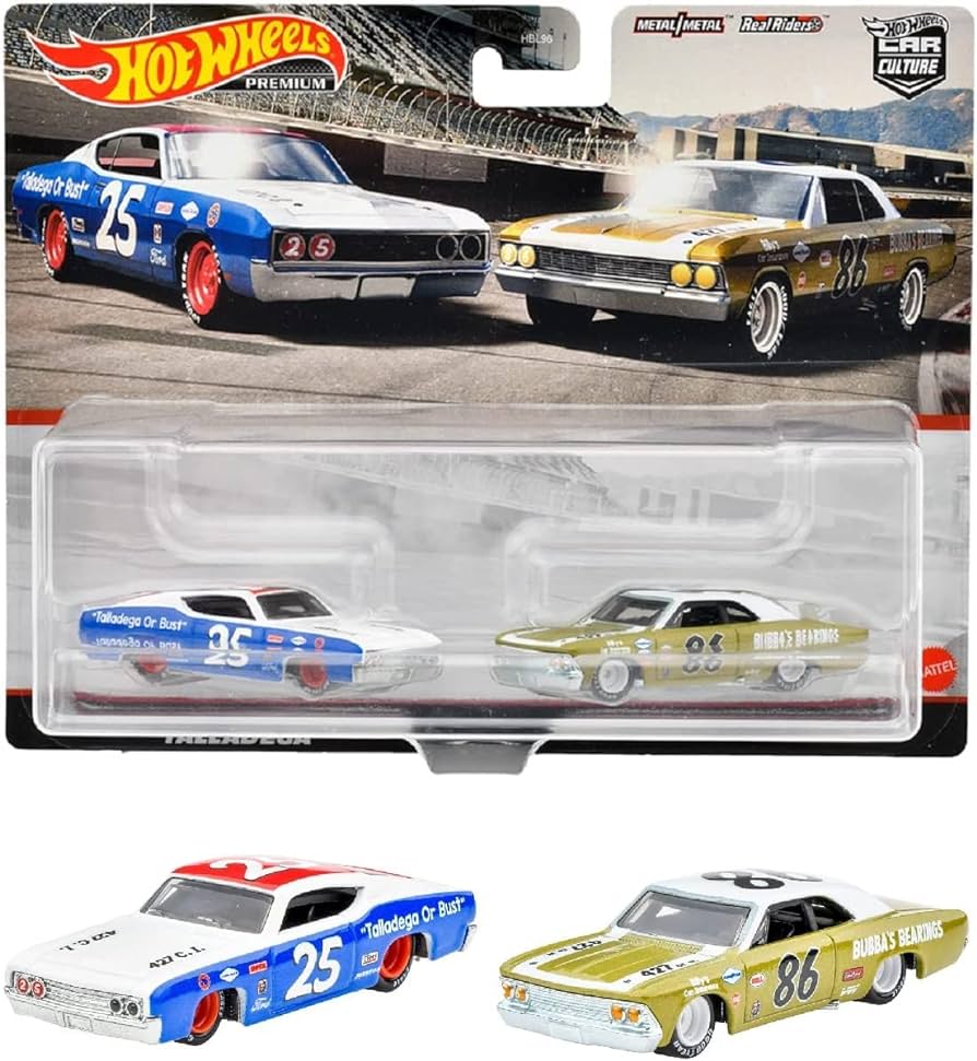Hot Wheels '69 Ford Torino Talladega and '66 Chevelle Twin Pack