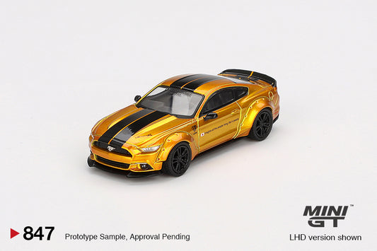 (Preorder) Mini GT 1:64 LB-WORKS FORD MUSTANG LB Gold (847)