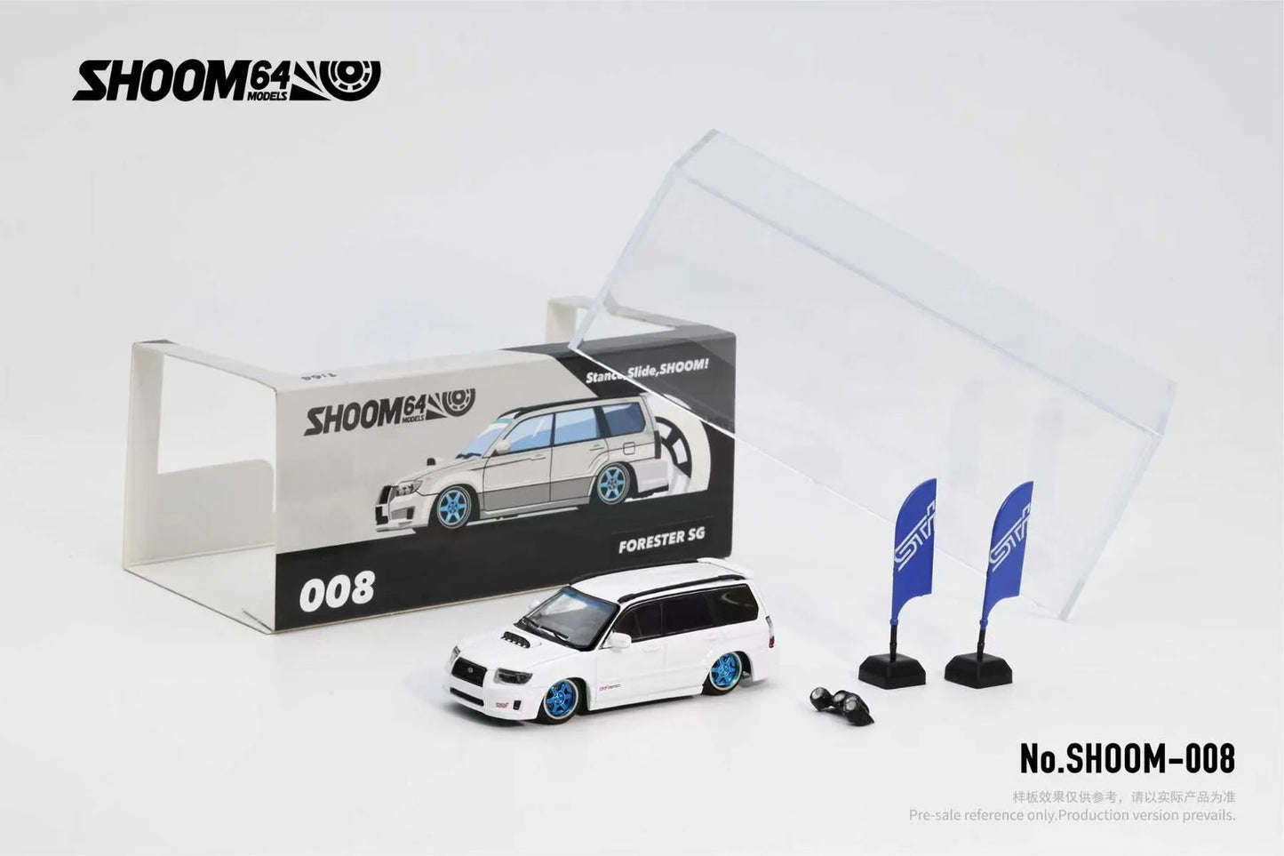 (Preorder) GCD Shadow Pro 1:64 Subaru Forester STi (SG) 2005 (3 COLOURS)