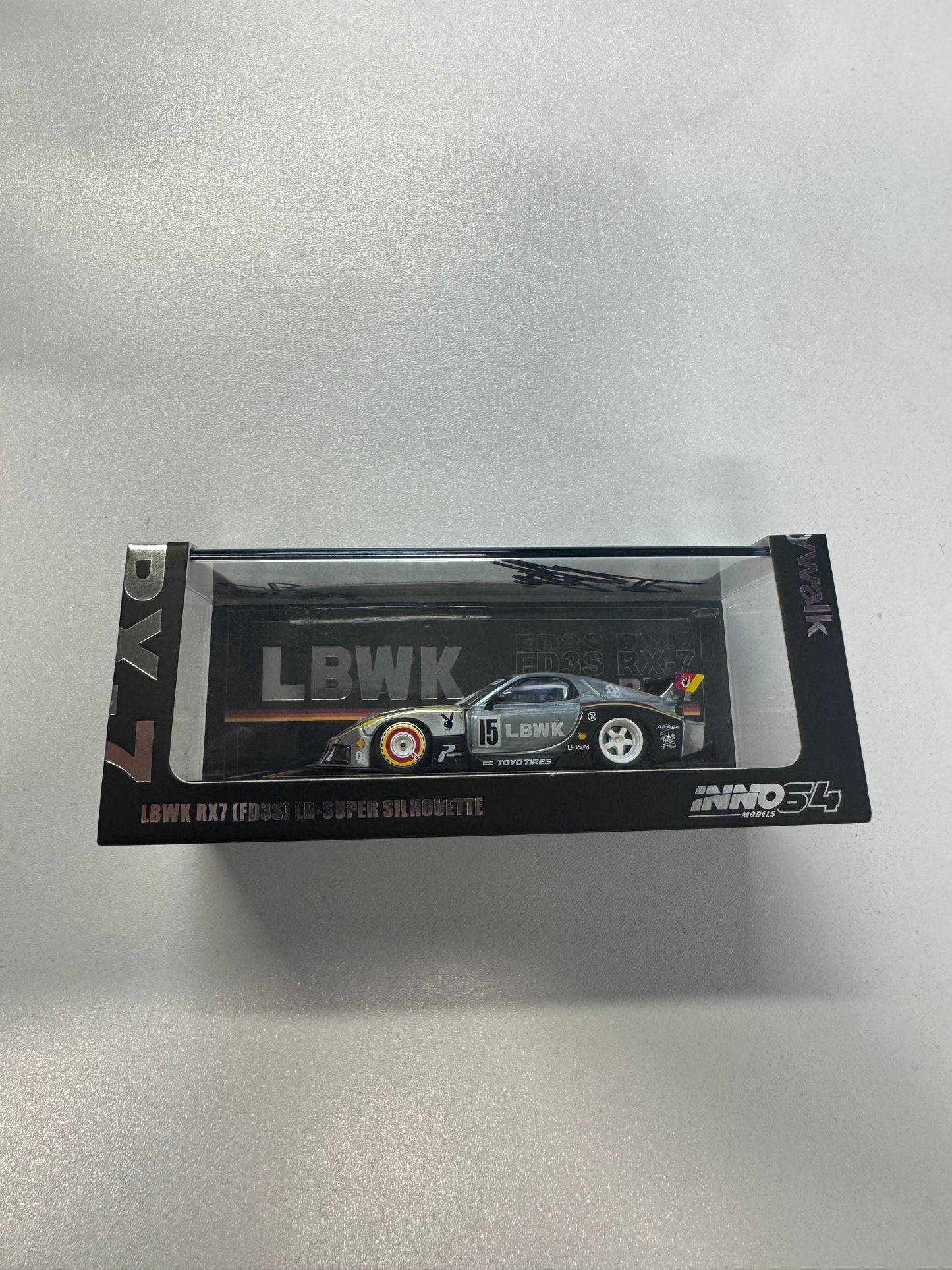 INNO64 LBWK RX7 (FD3S) Beijing China Diecast ExpoExclusive Chase Signed by Kato San & Toshi