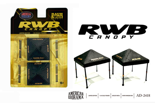 American Diorama 1:64 RWB Canopy Set (Set of 2 canopies, Blister packaging)