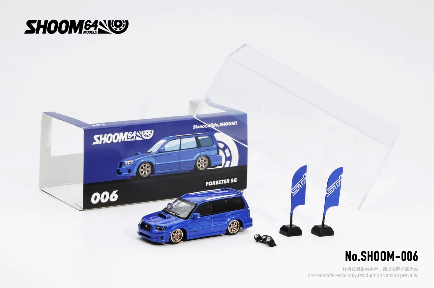(Preorder) GCD Shadow Pro 1:64 Subaru Forester STi (SG) 2005 (3 COLOURS)