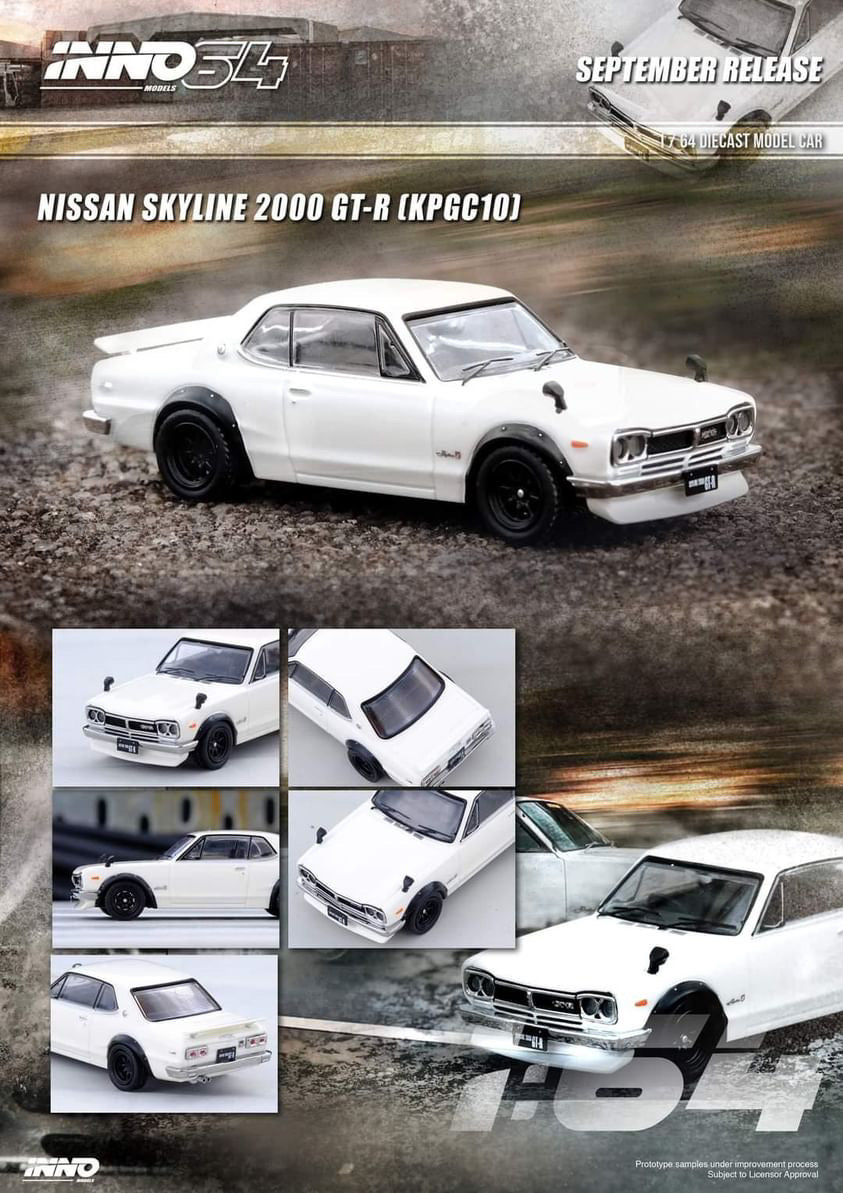 (Preorder) INNO64 1:64 Nissan Skyline 2000 GT-R (KPGC10)