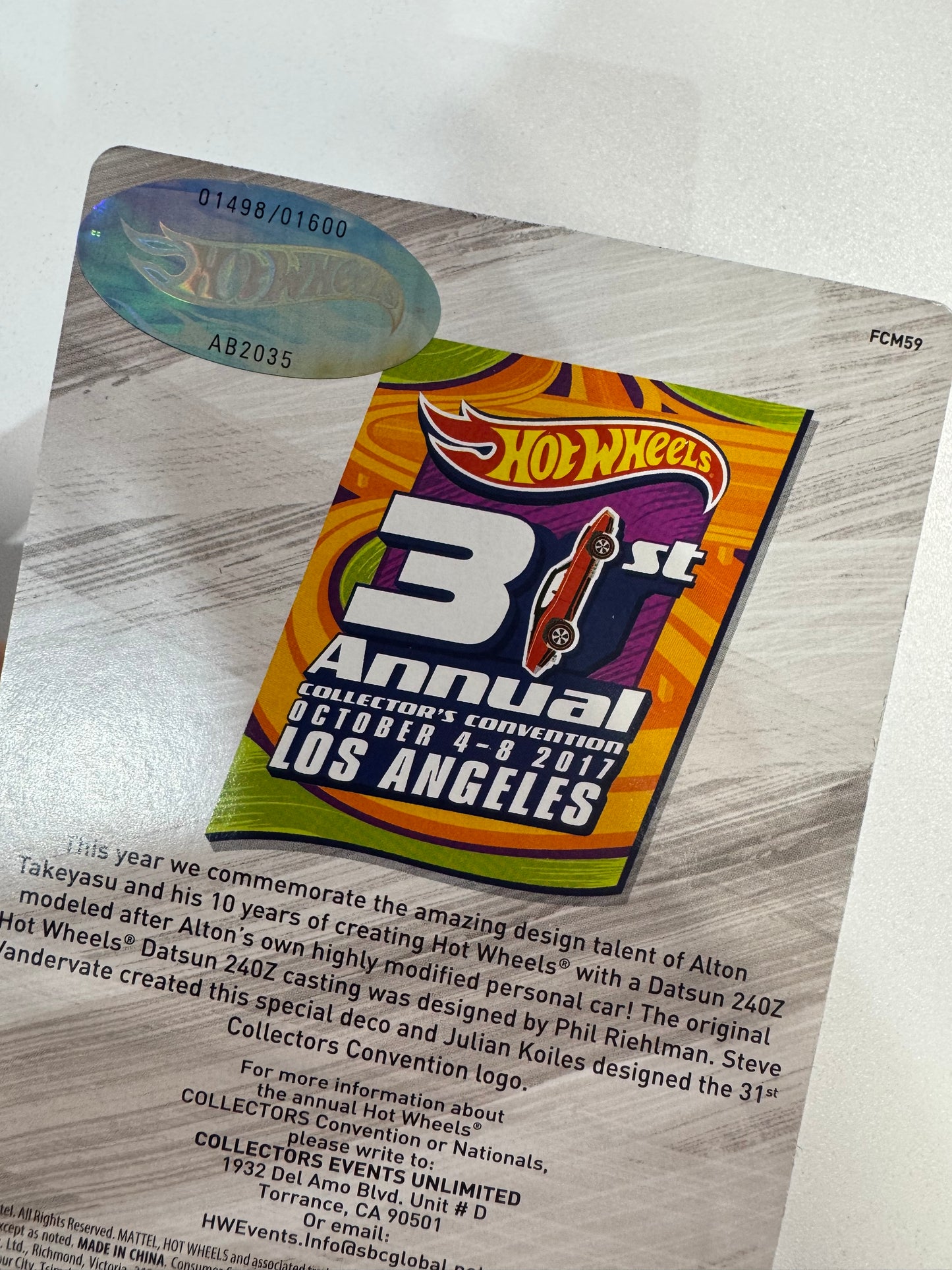 Southern Diecast Monthly Raffle