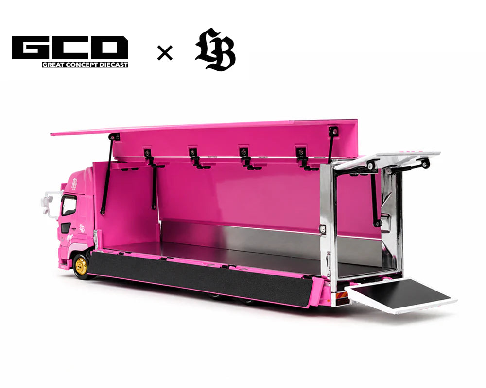 (Preorder) GCD 1:64 Hino700 LBWK - Pink