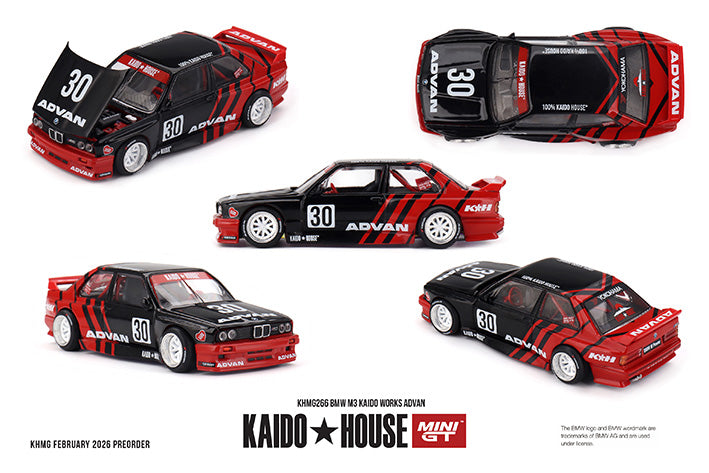 (Preorder) Kaido House x Mini GT 1:64 BMW M3 Kaido Works Advan - KHMG266