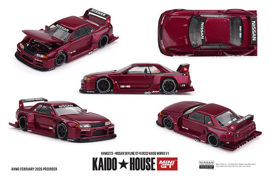 (Preorder) Kaido House x Mini GT 1:64 Nissan Skyline GT-R (R32) Kaido Works V1 - KHMG273