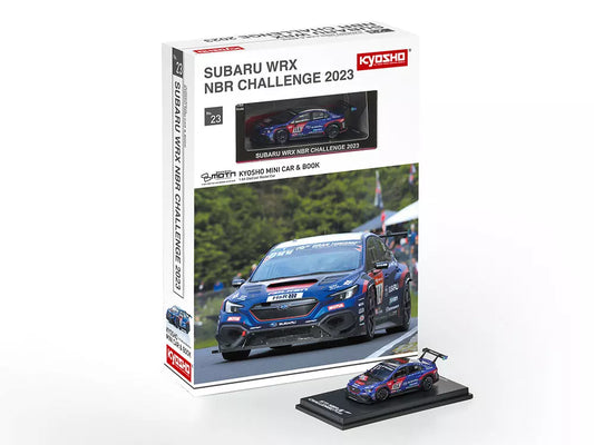 Kyosho 1:64 Subaru WRX NBR Challenge 2023 No.23 - Includes Mini Car & Book