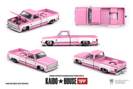 (Preorder) Kaido House x Mini GT 1:64 CHEVROLET SILVERADO DUALLY VINTAGE SPEC V2 - KHMG243