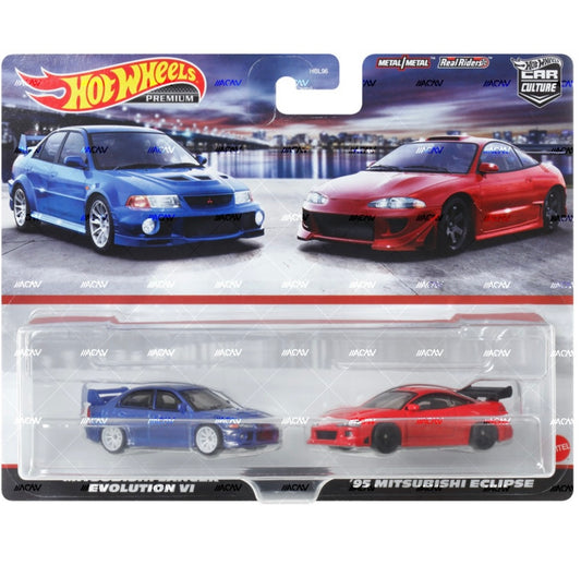 Hot Wheels Mitsubishi Twin Pack (Includes Protector)