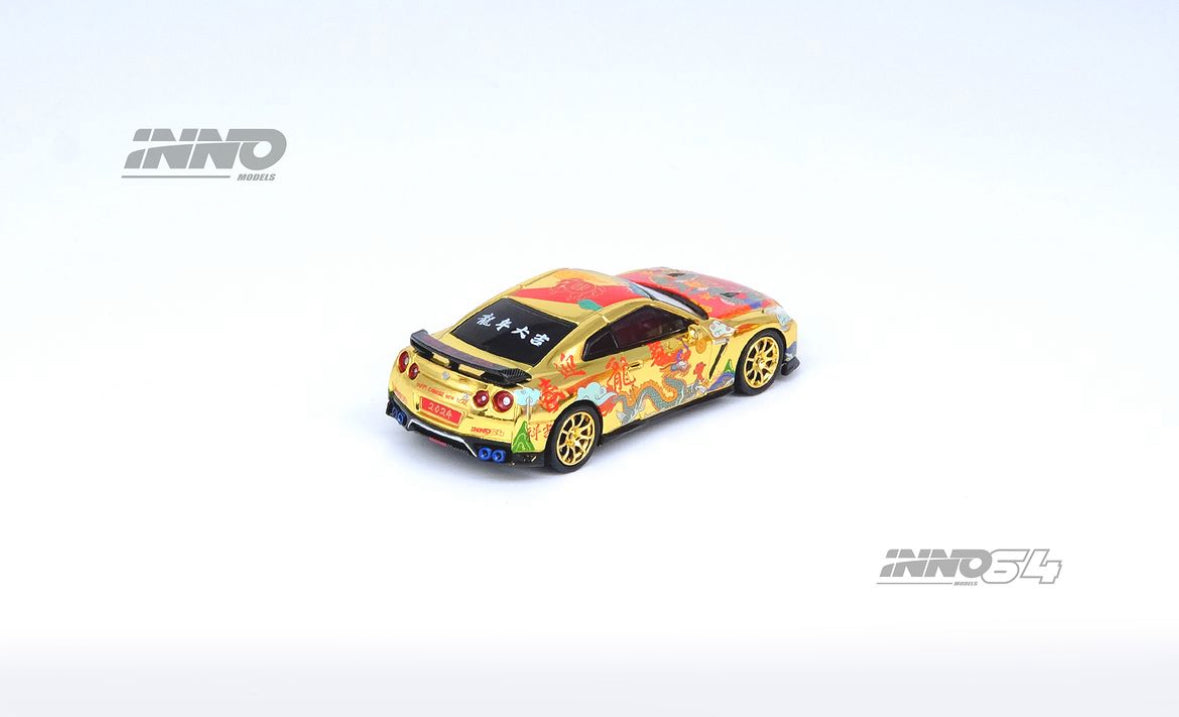 (Preorder) INNO64 1:64 2024 The Year of the Dragon Chinese New Year Special Edition Nissan GT-R (R35)