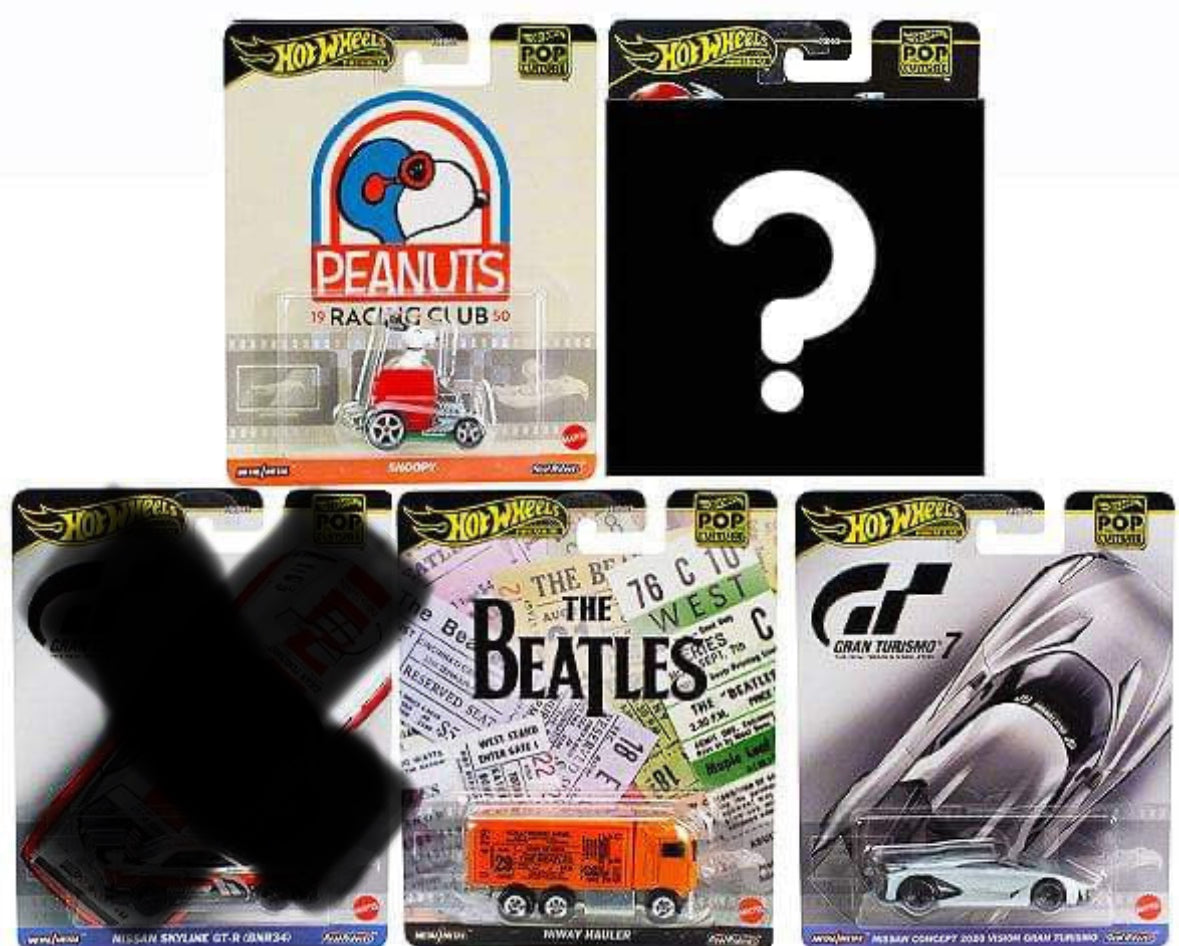 Hot Wheels Premium Pop Culture B Assortment Set