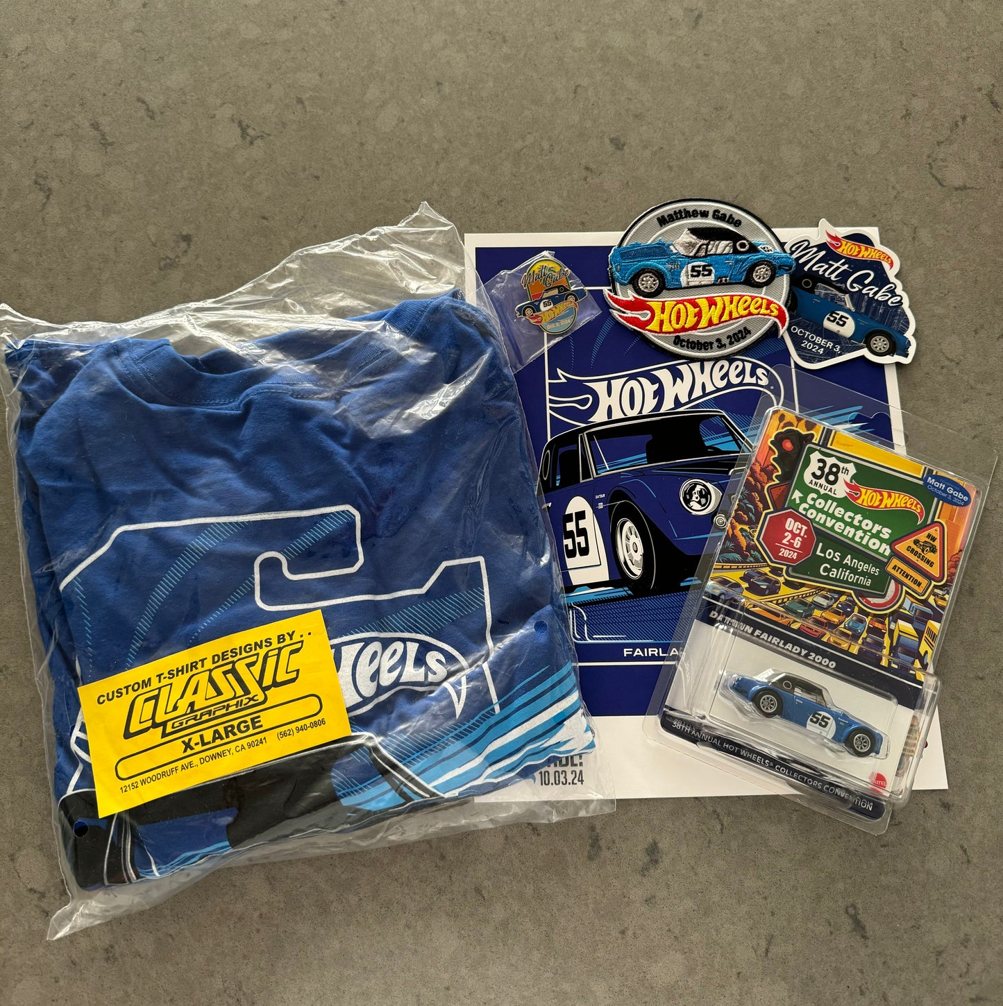 Hot Wheels 38th Annual Convention Datsun Fairlady 2000 (Dinner stickered complete set)