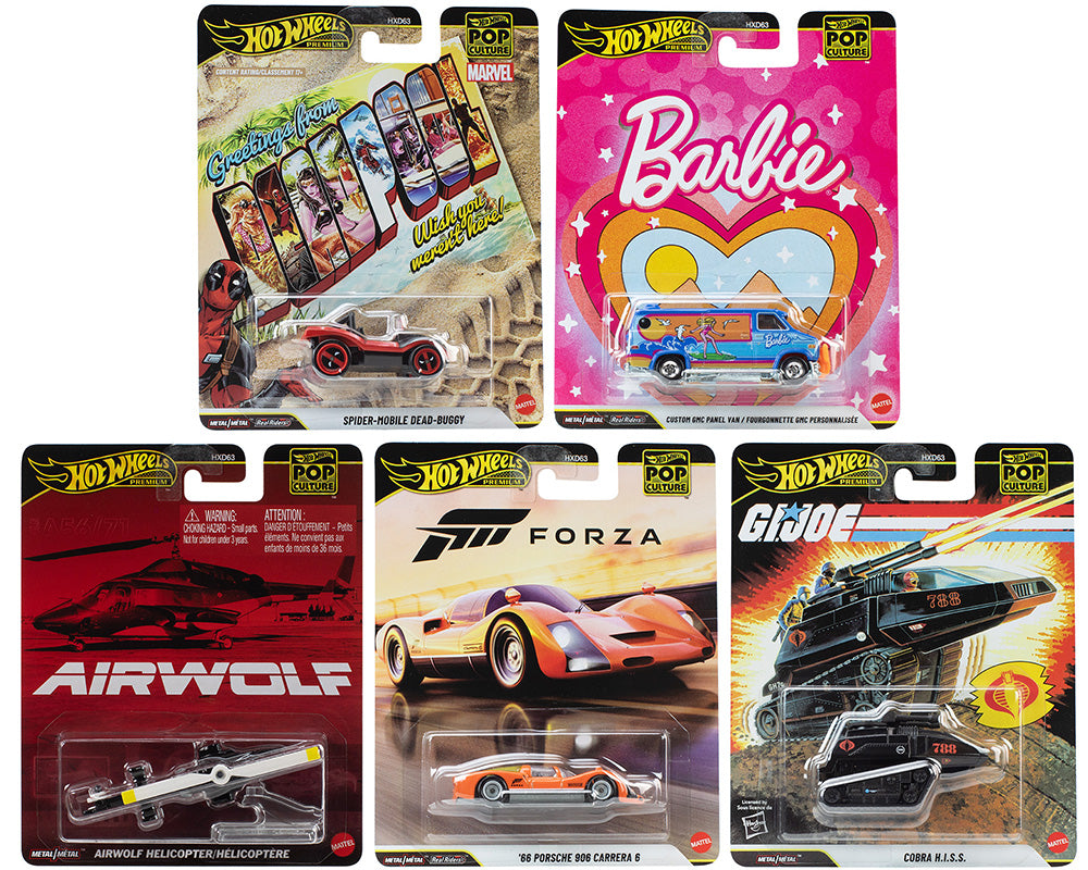 Hot Wheels 1:64 Pop Culture - Mix Q Assortment 2026 Set of 5