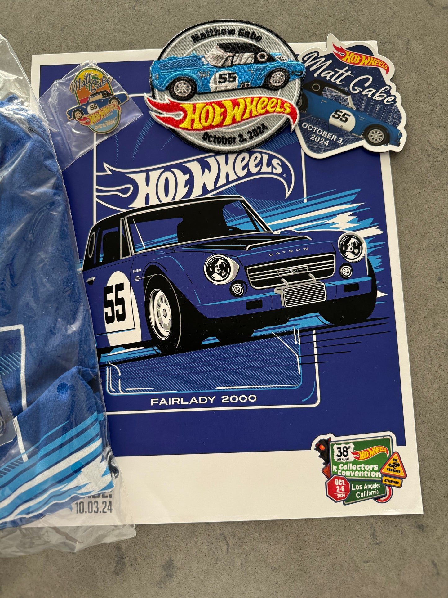 Hot Wheels 38th Annual Convention Datsun Fairlady 2000 (Dinner stickered complete set)