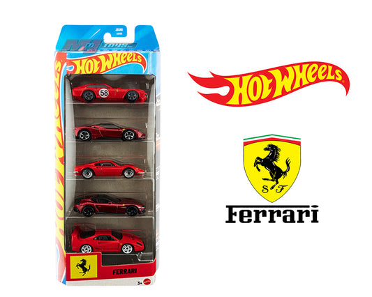 (Preorder) Hot Wheels 1:64 Basic 5 Pack Set 2026 Ferrari