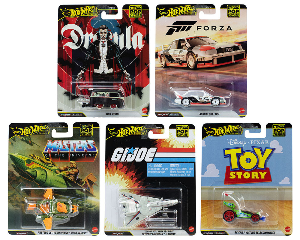 (Preorder) Hot Wheels 1:64 Pop Culture R Case 2026 Assortment - Set of 5