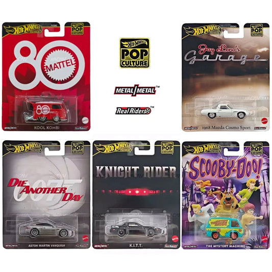 Hot Wheels Premium 1:64 Pop Culture 2024 G Assortment Complete Set of 5