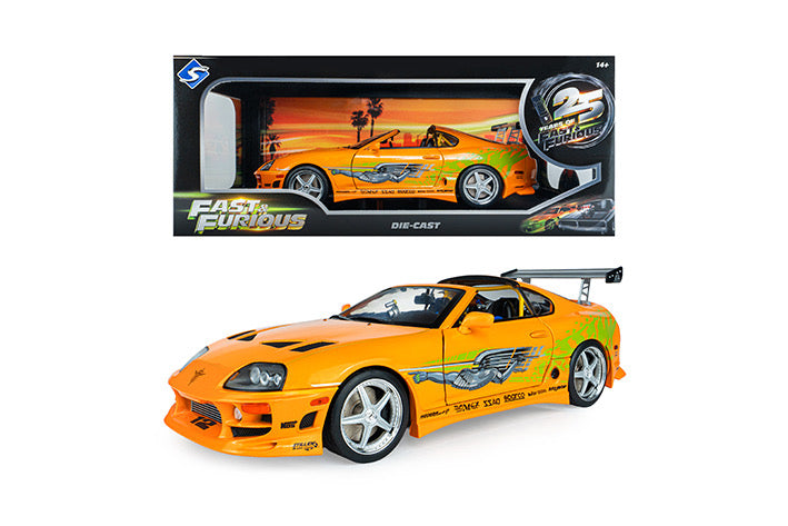 (Preorder) Solido 1:18 TOYOTA SUPRA MK4 (A80) FAST AND FURIOUS 1 BRIAN OPEN ROOF 2001