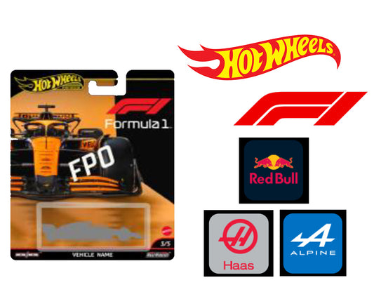 (Preorder) Hot Wheels 1:64 F1 Racing Premium F Assortment – Team Red Bull, Alpine, Haas