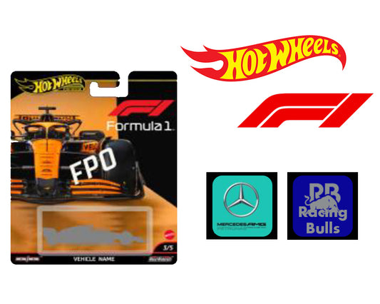 (Preorder) Hot Wheels 1:64 F1 Racing Premium H Assortment – Team Mercedes, VARB