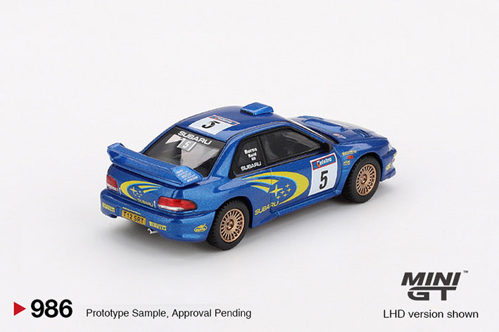 (Preorder) Mini GT Subaru Impreza WRC99 - #5, Richard Burns / Robert Reid - Winner, 1999 Rally Australia -  Australia Market Exclusive