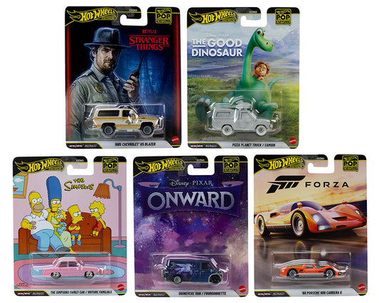 (Preorder) Hot Wheels 1:64 Pop Culture S Case 2026 Assortment - Set of 5
