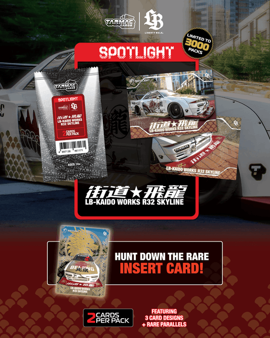 (Preorder) Tarmac Cards Spotlight - LB-Kaido Works R32 Skyline “Flying Dragon“