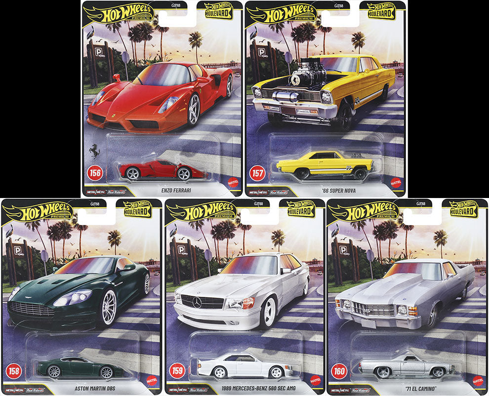 (Preorder) Hot Wheels Boulevard #156-160 Set of 5