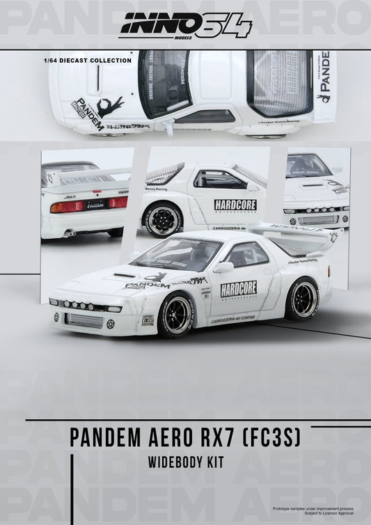 (Preorder) INNO64 1:64 Mazda RX7 (FC3S) "PANDEM AERO" Widebody Kit