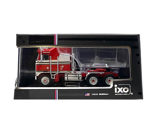 (Preorder) IXO Models 1:64 1976 Kenworth K100 Aerodyne Semi Truck – Red