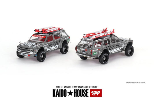 (Preorder) Kaido House x Mini GT 1:64 Datsun KAIDO 510 Wagon 4x4 Kaido Offroad V1