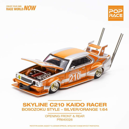 Pop Race Skyline C210 Kaido Racer Bosozoku Style (Opening front & rear)