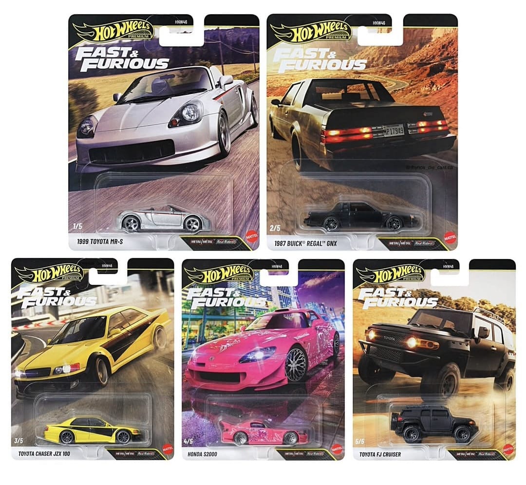 (Preorder) Hot Wheels 1:64 Fast & Furious Premium 2027 S Assortment Set of 5
