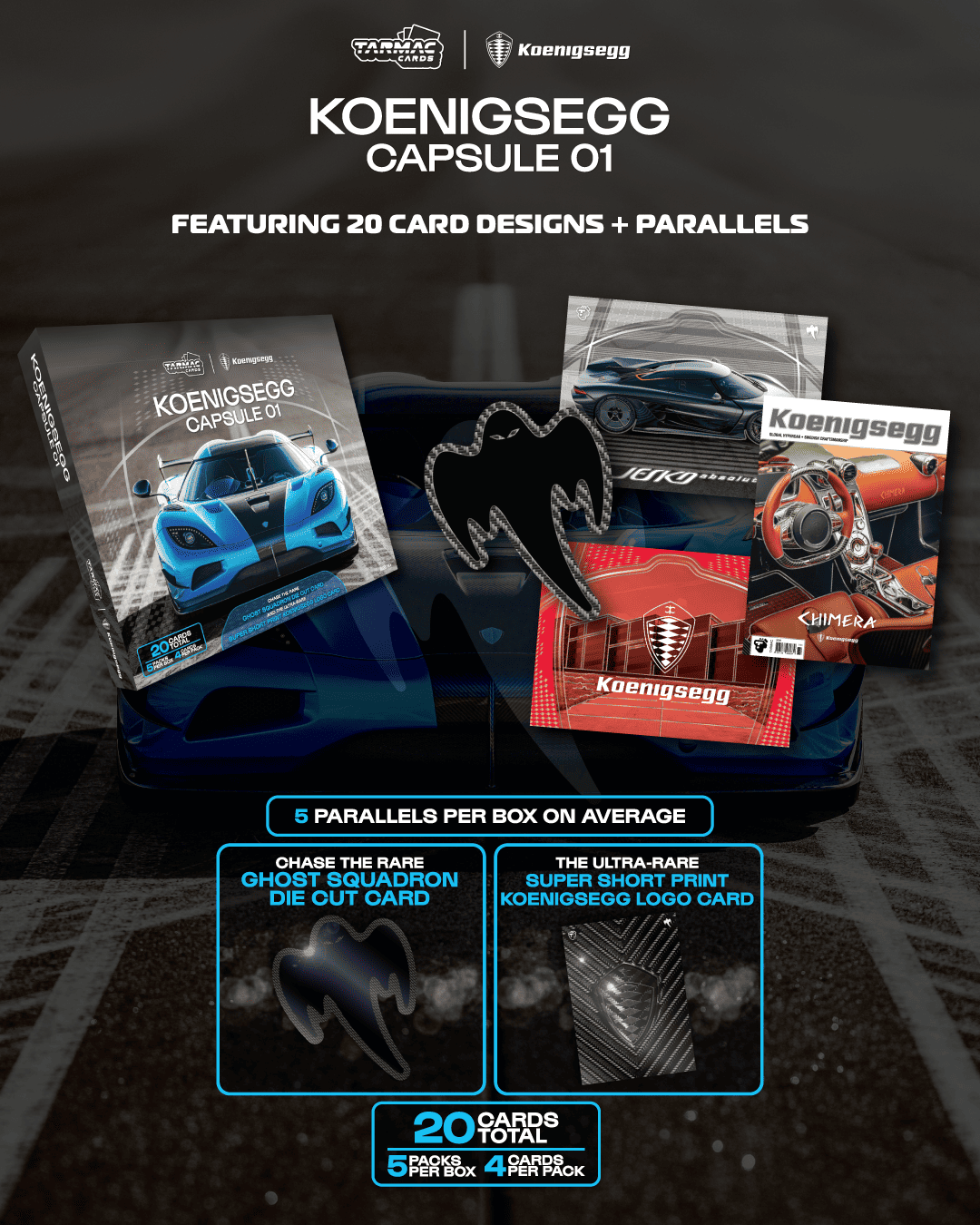 (Preorder) Tarmac Cards Koenigsegg Capsule 01