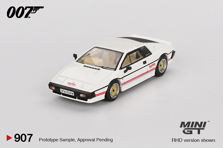(Preorder) Mini GT 1:64 Lotus Esprit Turbo White "For Your Eyes Only"  /  English Blister Packaging