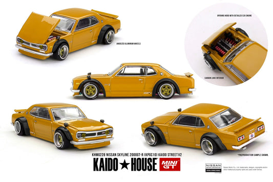 (Preorder) Kaido House x Mini GT 1:64 Nissan Skyline GT-R (KPG10) Kaido Street V2 - KHMG228