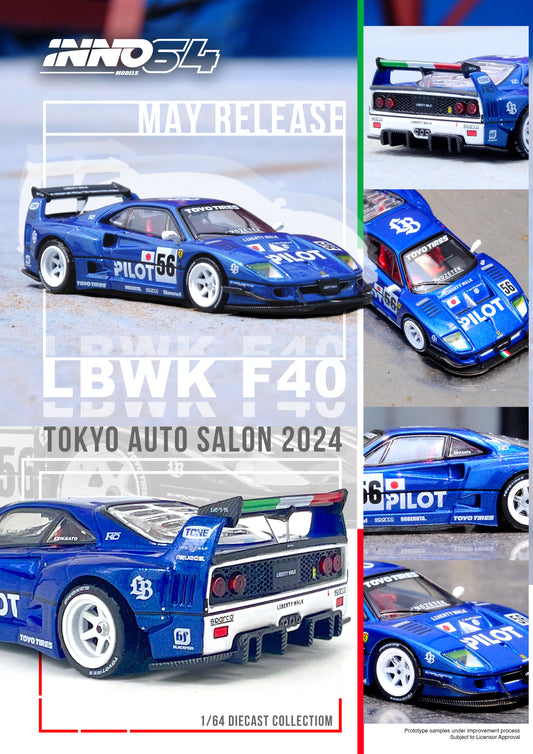 (Preorder) INNO64 1:64 LBWK F40 Tokyo Auto Salon 2024