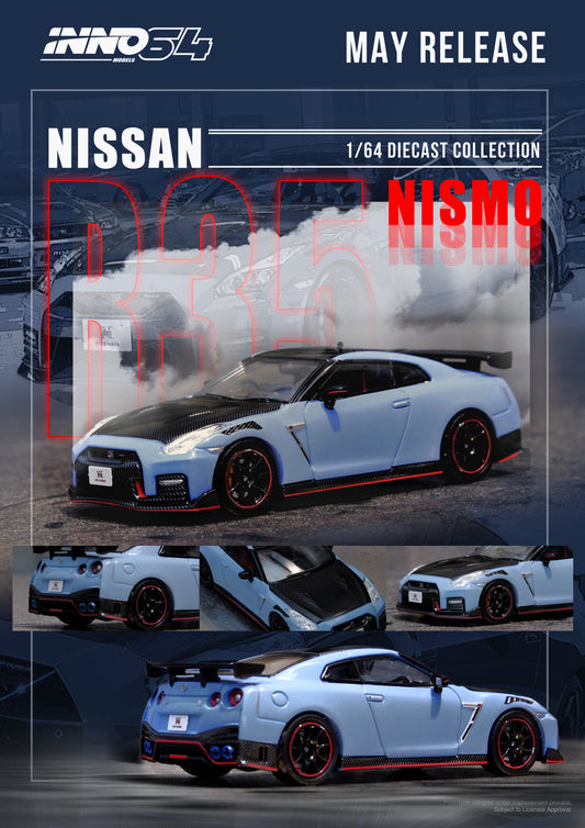 (Preorder) INNO64 1:64 Nissan GT-R (R35) Nismo Special Edition 2022 Stealth Grey