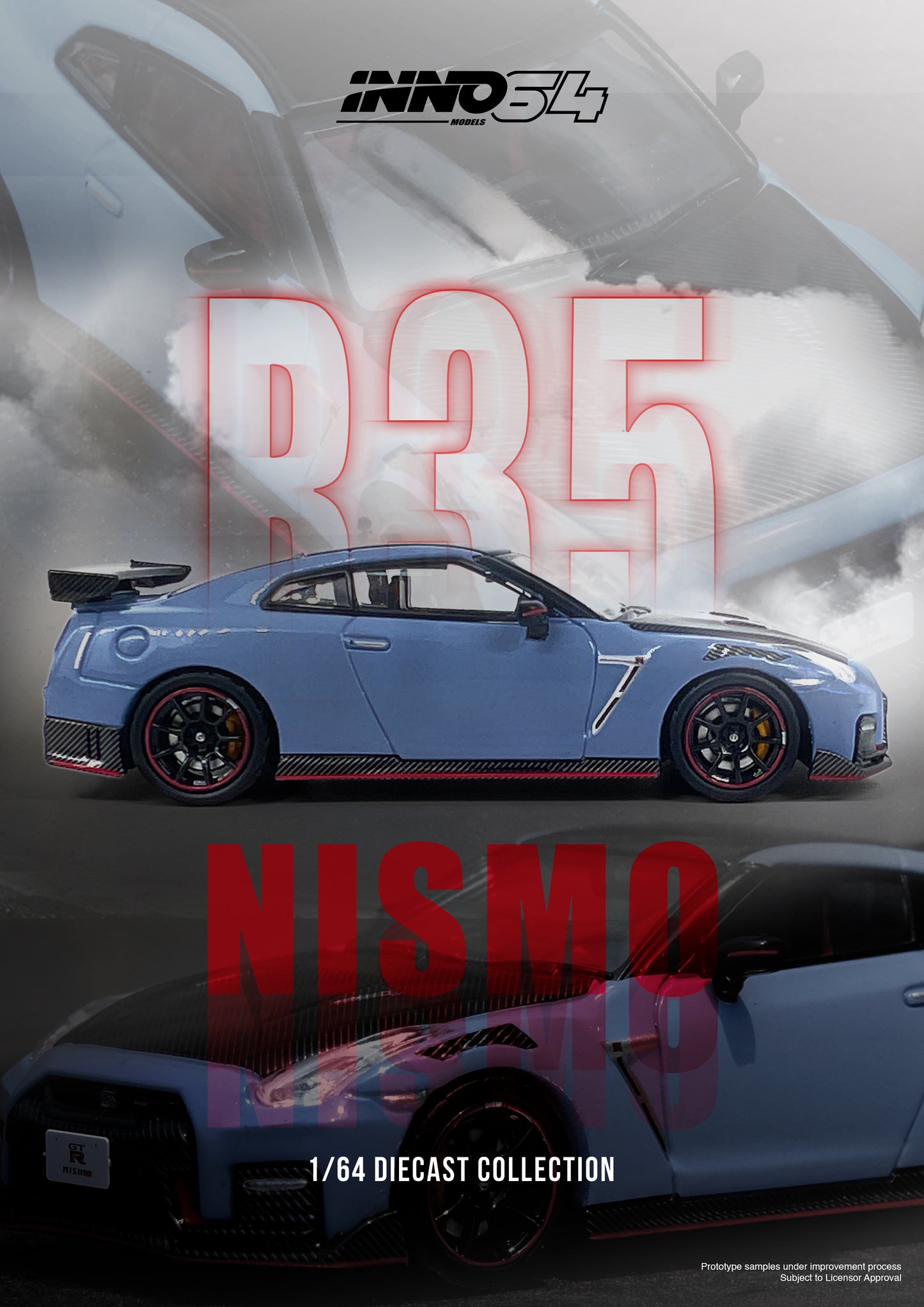 (Preorder) INNO64 1:64 Nissan GT-R (R35) Nismo Special Edition 2022 Stealth Grey