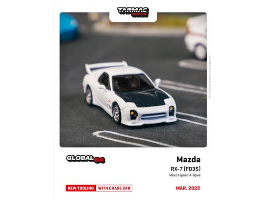 Tarmac Works 1:64 Mazda RX-7 FD3S Mazda speed A-Spec Chaste White – Global64