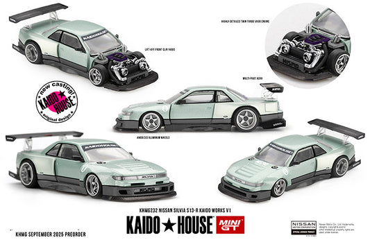 (Preorder) Kaido House x Mini GT 1:64 Nissan Silvia S13-R Kaido Works V1 - KHMG232