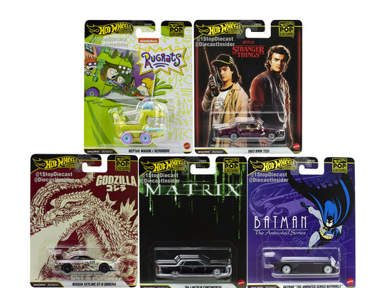 (Preorder) Hot Wheels Premium 1:64 Pop Culture 2025 N Assortment Complete Set 1-5